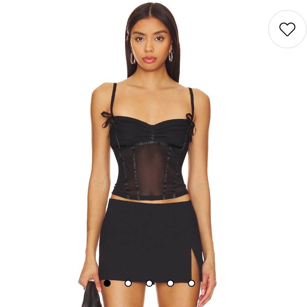 new! Lioness mesh bow corset